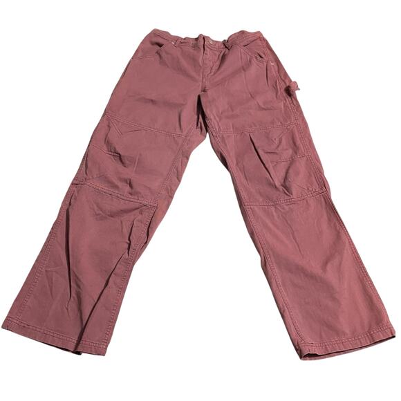 Urban Outfitter BDG Womens Size 2 Carpenter Pants Mid Rise Zip Fly Distressed - Picture 1 of 14